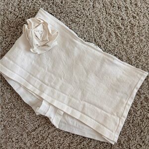 White Fleur Ultra Mini Skirt